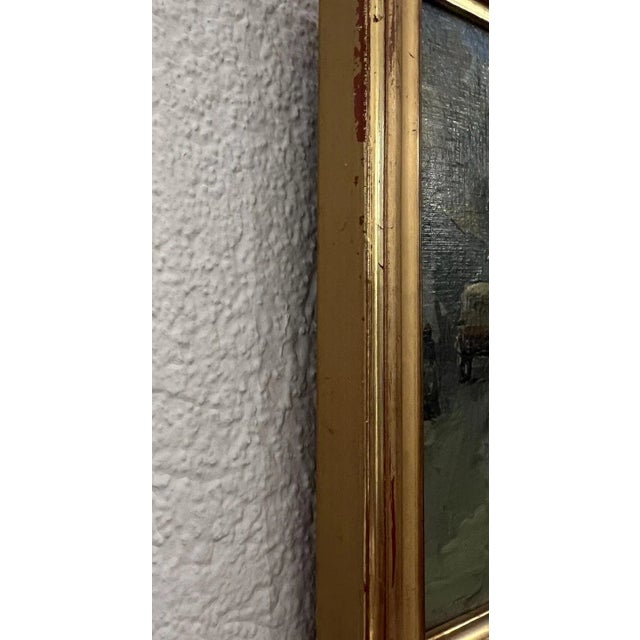 Valter, Busy Market Place, Oil on Canvas & Cardboard, 1890s-1910s, Framed For Sale - Image 9 of 11