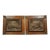 Pair of Large Antique French Oak Framed Hunt Plaques, P. Lecourtier (1851-1925) For Sale