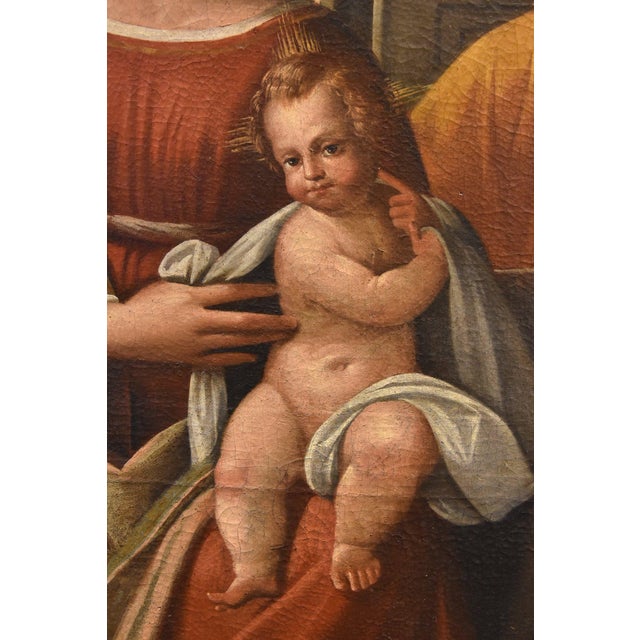Benvenuto Tisi / Il Garofalo, Holy Family, 1500s-1600s, Oil on Canvas For Sale - Image 4 of 16