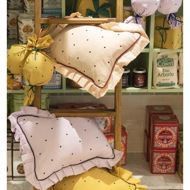Panna Cotta Dolce Dots Cushion by Ceraudo For Sale - Image 4 of 5