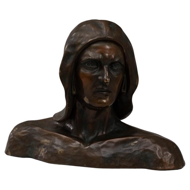 20th Century French Plaster Bust of Man For Sale - Image 15 of 18