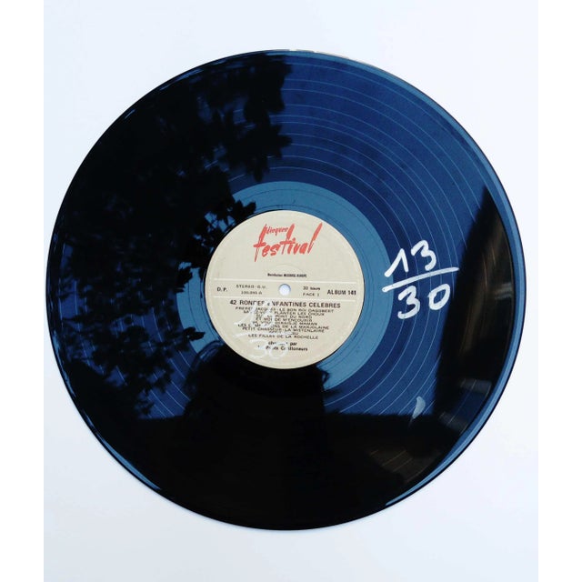 Early 21st Century Yvon Taillandier, 33 tours bleu, Silkscreen Print, 2018 For Sale - Image 5 of 6