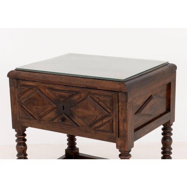 Spanish Baroque Style Walnut Side Table, 19th Century For Sale In New York - Image 6 of 9