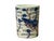 1980s Vintage Blue Red White Foo Dogs Porcelain Small Brush Pot Vase For Sale - Image 5 of 11