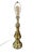 Classic vintage Frederick Cooper brass table lamp featuring an elegant turned brass base and original cream pleated fabric...