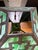 Arts & Crafts Arts & Crafts Green Slag Glass Table or Desk Lamp For Sale - Image 3 of 11