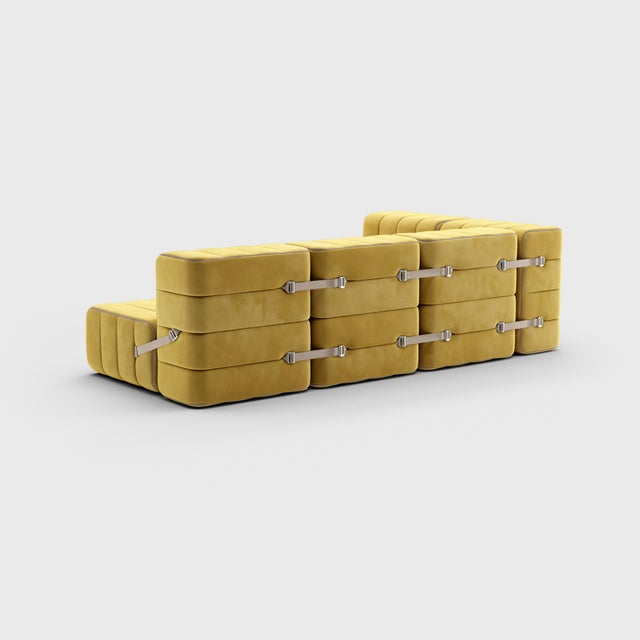 Contemporary Flexible Small Corner Sofa by Ambivalenz, Set of 9 For Sale - Image 3 of 5