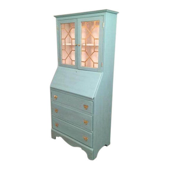Blue Hutch China Desk Chairish