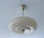 Art Deco pendant lamp from the 1950s, ivory glass shade with concentric gold patternss, brass structure Very good...