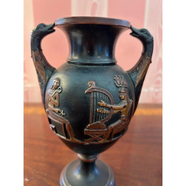 19th Century Egyptomania Urns by Wilhelm Schill For Sale In Richmond - Image 6 of 9