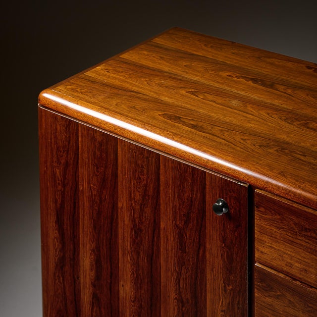 Brown Period Mid-Century Modern French Credenza For Sale - Image 8 of 9