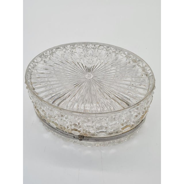 Pressed Crystal Glass Box, USA, 1900s For Sale - Image 11 of 14
