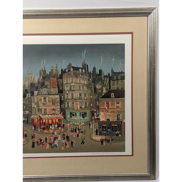 Late 20th Century Michel Delacroix "Le Grand Bal" Pencil Signed & Numbered Limited Edition Lithograph 146/150, Professionally Framed For Sale - Image 4 of 16