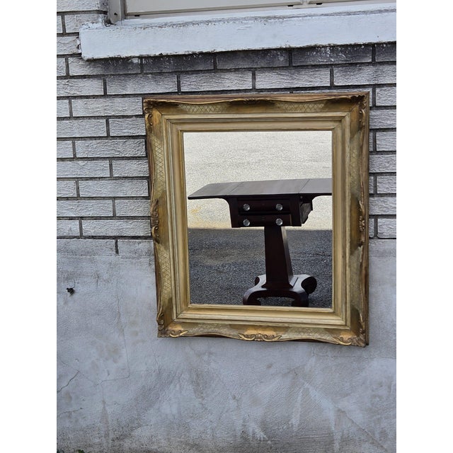 Pair of Hollywood Regency Mirrors Hand Painted and Gilded. For Sale In Philadelphia - Image 6 of 12