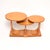 A spectacular and extremely rare art deco birds eye maple j nest of tables by h and l epstein. This was made in england,...