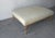 Henredon Large Scale Leather and Iron Ottoman by Henredon For Sale - Image 4 of 7