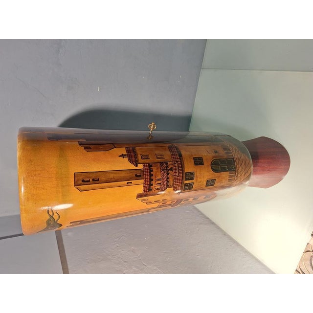 Vintage Bar Cabinet in Parchment by Aldo Tura for Tura, 1950s For Sale - Image 9 of 18