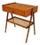 Mid-Century Modern Danish Bedside Table in Rattan and Teak For Sale