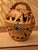 1970s Hand-Carved Openwork Wood Safari Animal Basket Sculpture For Sale - Image 4 of 11