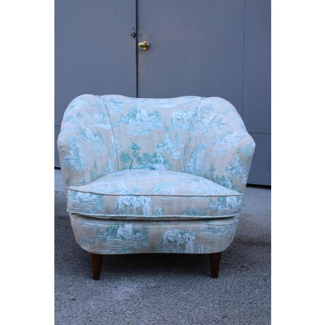 Set of Mid-Century Armchairs in the style of Gio Ponti, Italy, 1950s, in Very Good conditions. Designed 1950 to 1959