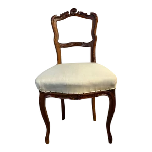 Antique 19th Century French Provincial Louis XV Style Carved Side Chair