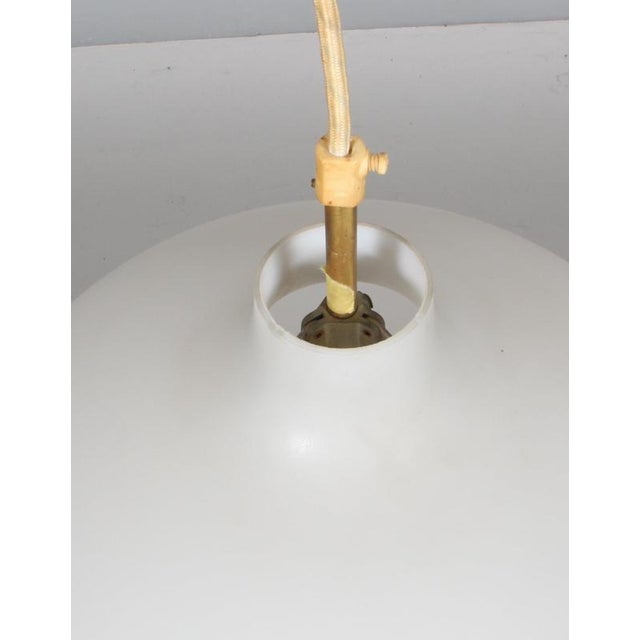 1960s Opaline Glass Satellit Pendant by Vilhelm Wohlert for Louis Poulsen, 1960s For Sale - Image 5 of 7