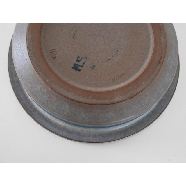 Vintage Danish Blue Ceramic Bowl by Marianne Starck, 1960s For Sale - Image 6 of 8