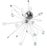 Chrome-Plated Spider Pendant Light, 1980s For Sale