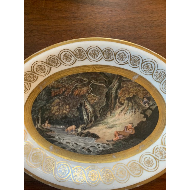 Pair of Antique Late 19th Century Hand-Painted Dishes For Sale In New York - Image 6 of 8