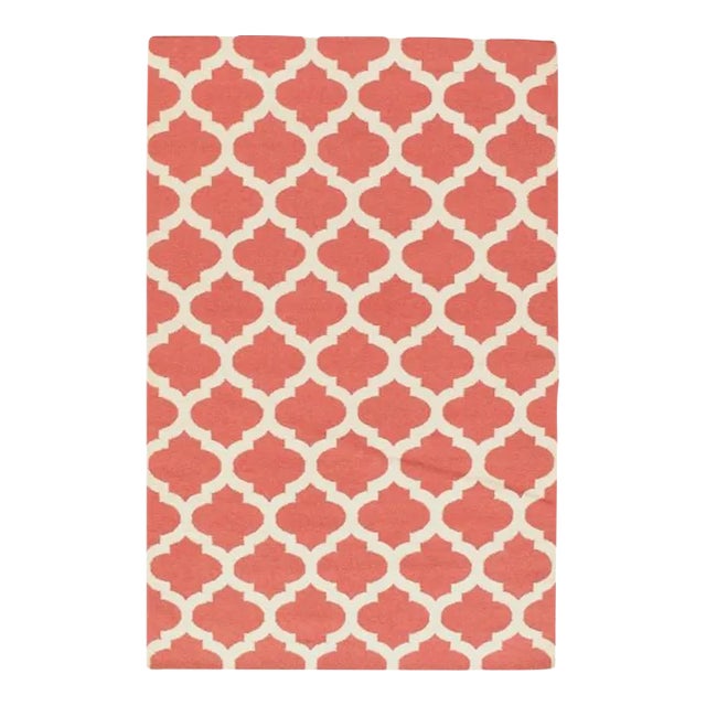 2020s Rust Modern Hand Knotted Rug For Sale