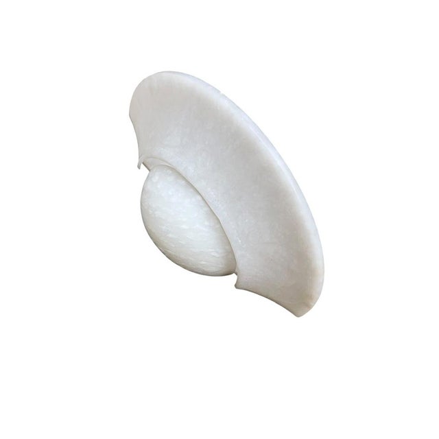 Large Art Deco Alabaster Wall Lamps, 1970s, Set of 2 For Sale - Image 14 of 18