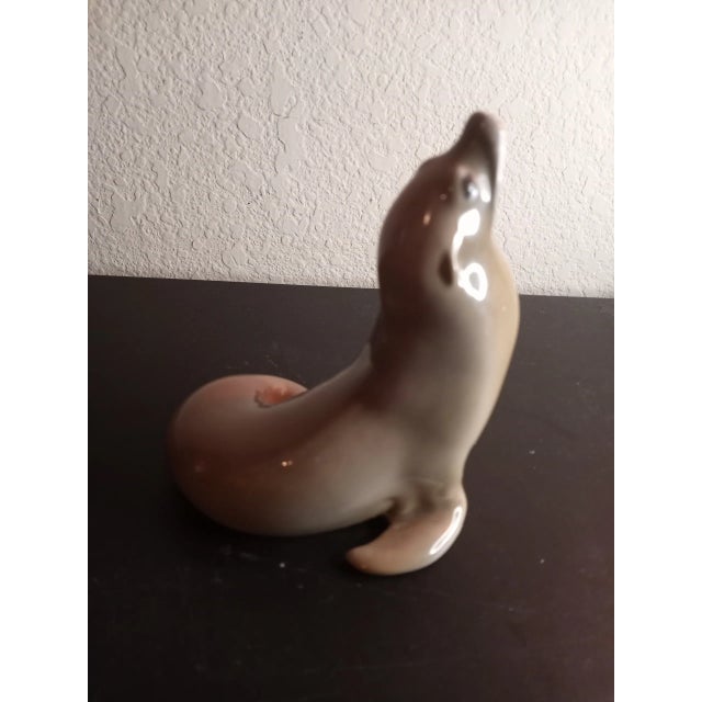 This is a RARE STUNNING Royal Copenhagen Denmark 1441 6" Seal Figurine.