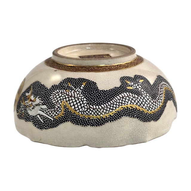 Japanese Satsuma Bowl by Taizan for Hododa, 1900 For Sale - Image 12 of 18
