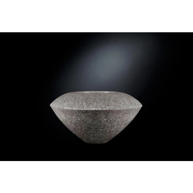 Contemporary Grey Low-Density Polyethylene Trotty Vase with Bisazza Mosaic from VGnewtrend For Sale - Image 3 of 5