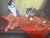 Paint Signed Oil Painting of Three Cats, Cat Lover Wall Art, Framed Feline Portrait For Sale - Image 7 of 11