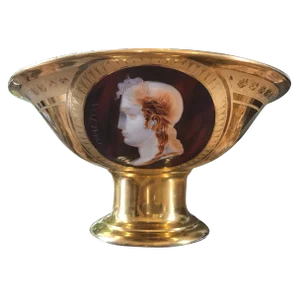 Empire Porcelain Bowl With Cameo Profiles