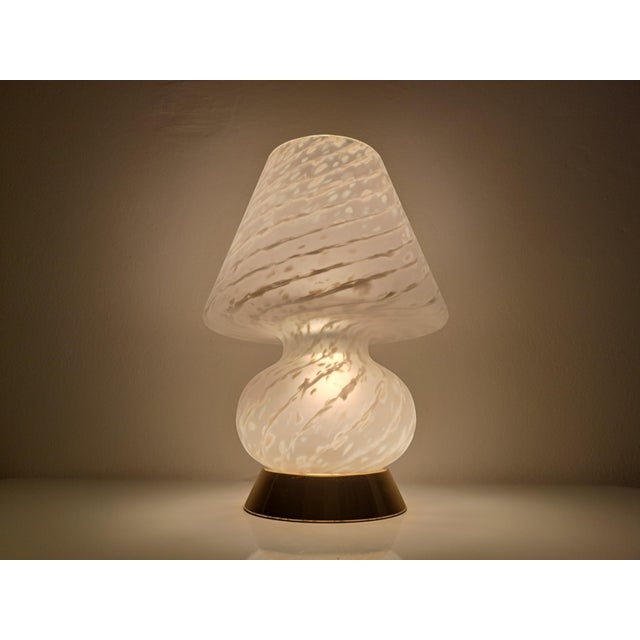 Metal Mushroom Lamp in Murano Glass, 1970s For Sale - Image 7 of 11