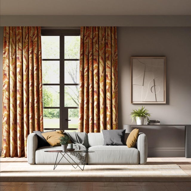 With layers of tonal brush marks and graduated colour Calathea‚Äôs overlapping tropical leaves make a bold large scale...