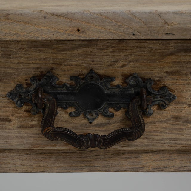 Add a touch of rustic elegance to your home with this charming 19th Century French Bleached Oak Side Table. Expertly...