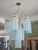Gaetano Sciolari 1970s Gaetano Sciolari 9-Light Brass & Glass Chandelier | Italian Modern Hollywood Regency For Sale - Image 4 of 7