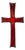 Red Glazed Ceramic Cross by Vandeweghe for Amphora, Belgium, 1960 For Sale