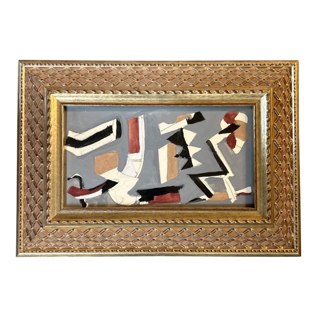 1950’s Original Abstract Expressionist Watercolor Painting For Sale