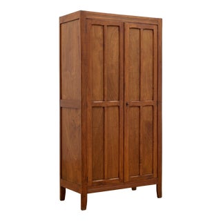 Mid-Century Minimalist French Wardrobe in the style of René Gabriel, 1950 For Sale