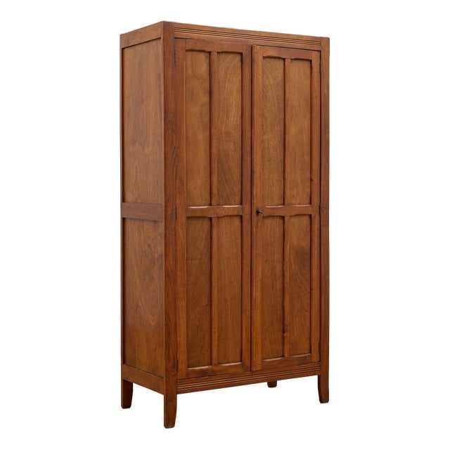 Mid-Century Minimalist French Wardrobe in the style of René Gabriel, 1950 For Sale