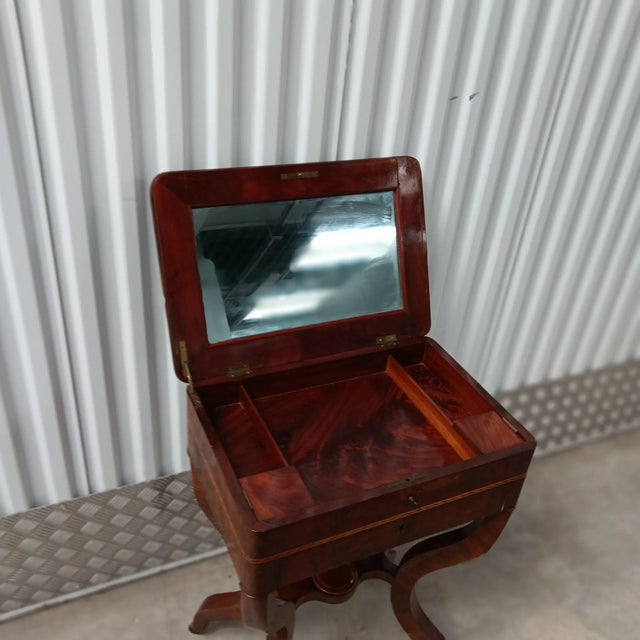 Antique English Sewing Table, 1850 For Sale - Image 3 of 9