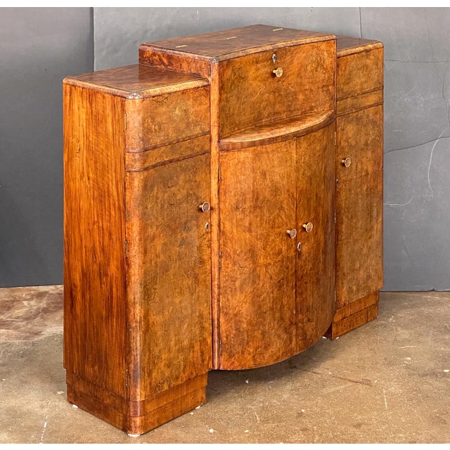 Early 20th Century English Cocktail Bar or Drinks Cabinet From the Art Deco Era For Sale - Image 12 of 18