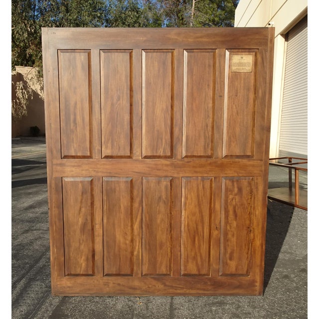 Alfonso Marina Kapelle Armoire Storage Cabinet Brown W Ornate Frame For Sale - Image 18 of 18