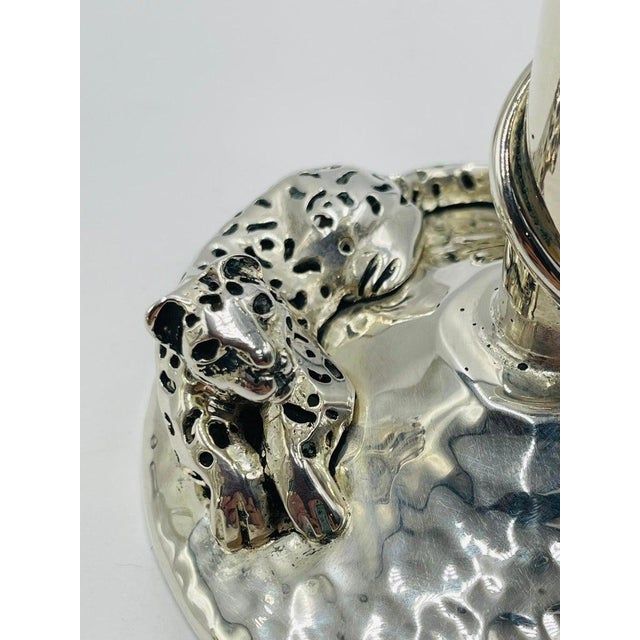 1980s Set of 8 Silver Plated & Crushed Emerald Wine/Water Goblets by Emilia Castillo For Sale - Image 15 of 18