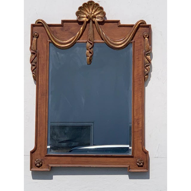 Faux Grain & Giltwood Neoclassical Style Mirror For Sale - Image 13 of 13