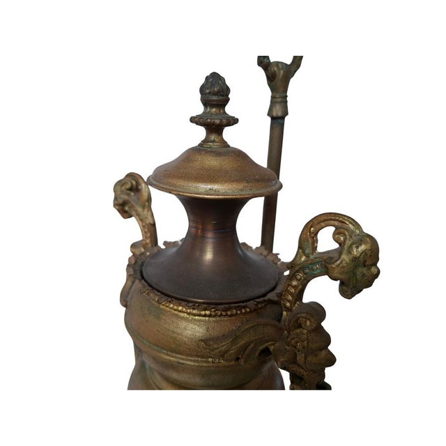 Mid 19th Century Antique 19th Century Bronze Table Lamp For Sale - Image 5 of 8